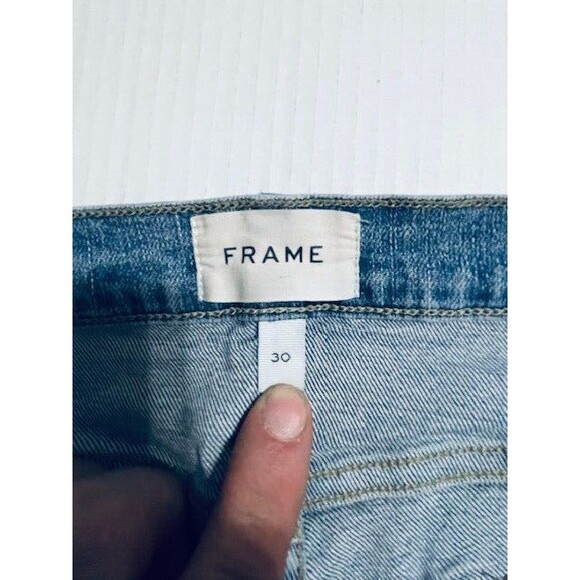 Frame Denim Le High Rise flare jeans size 30 Light Wash - Picture 16 of 16